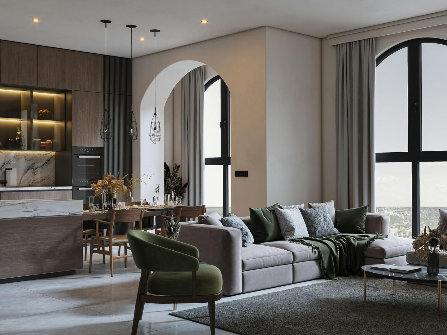 Moderne weiße Zimmertür mit schwarzem Griff